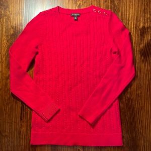 NWT Talbots Soft Kitty Cable Petite Sweater
